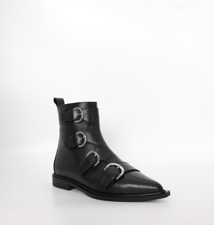 Genuine leather ankle boots