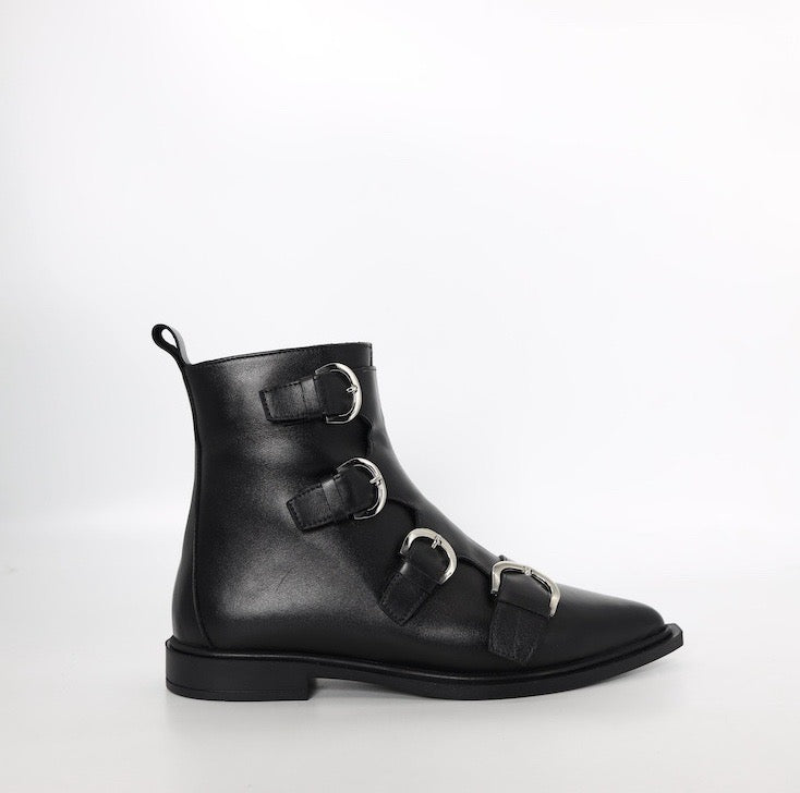 Genuine leather ankle boots