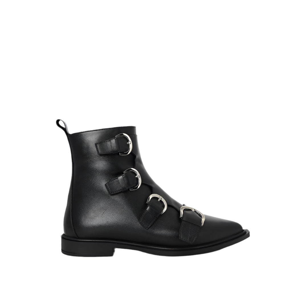 Genuine leather ankle boots