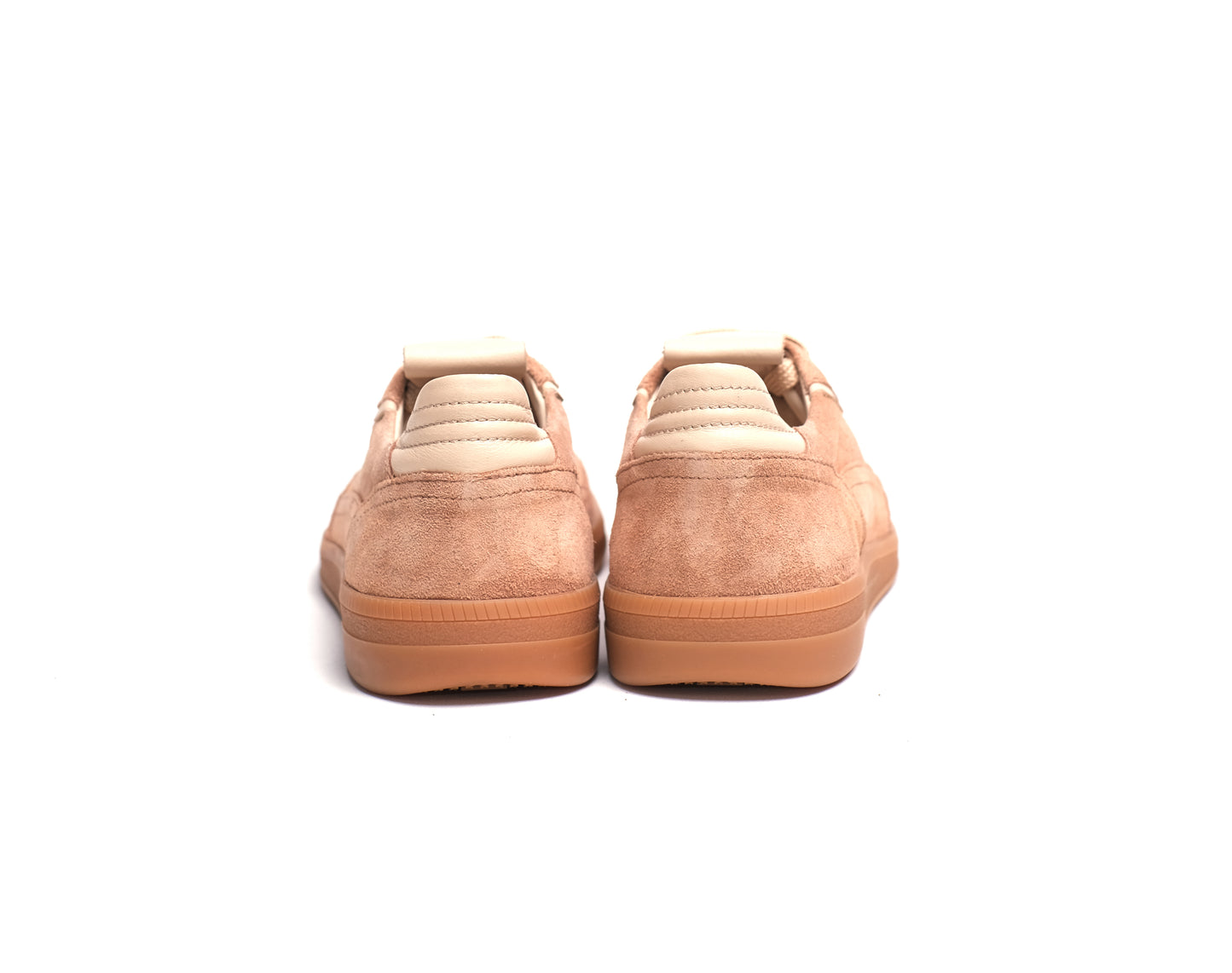 Women’s Suede Sneakers – Tan &amp; Cream Retro-Inspired Style