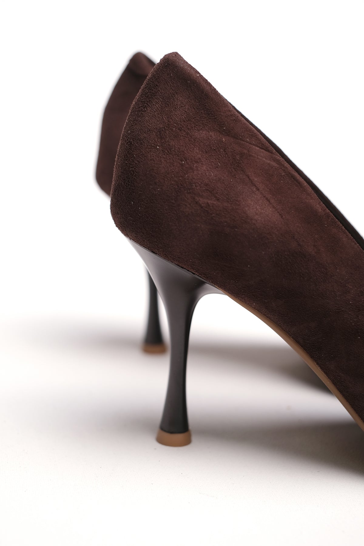Women’s Brown Suede Leather Stiletto Heels